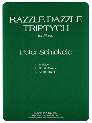 Book cover for Razzle-Dazzle Triptych For Piano