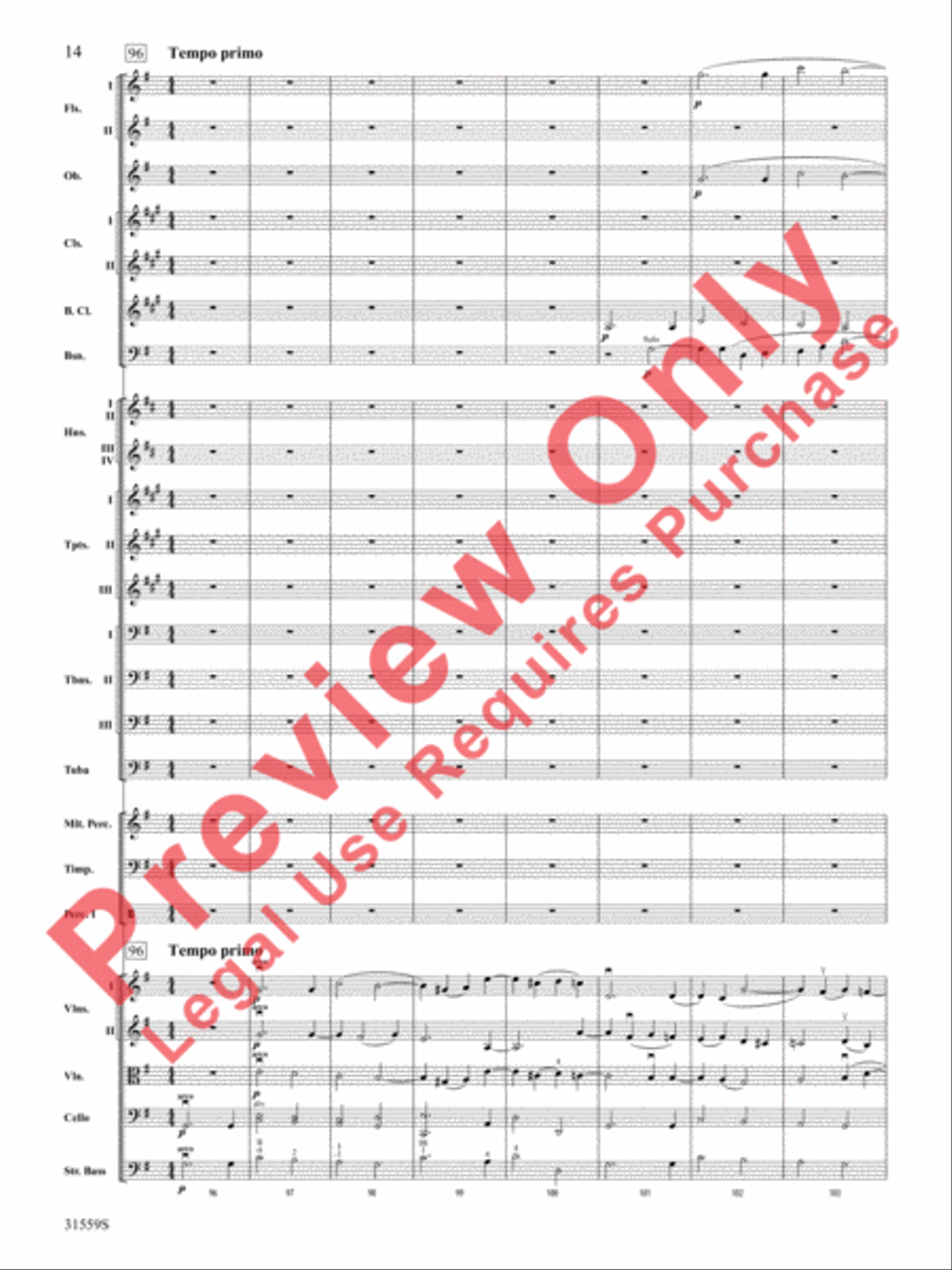 Variations on a Theme by Haydn (score only) Full Orchestra scores gallery preview page 15