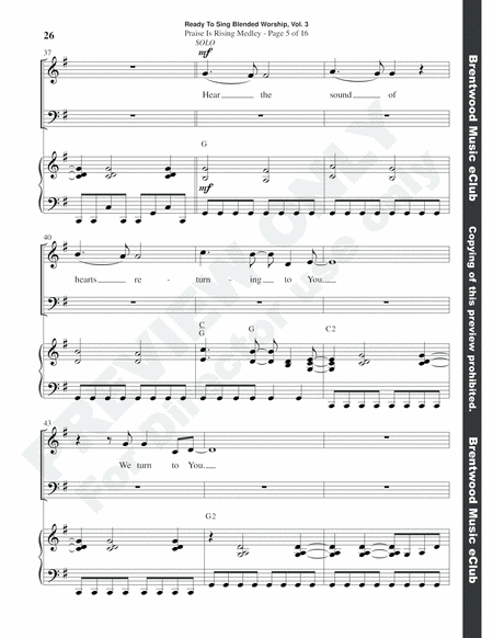 Ready to Sing Blended Worship, Volume 3 (Choral Book) image number null