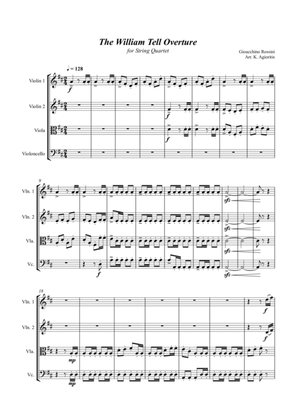 William Tell Overture - For String Quartet
