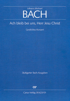 Book cover for O stay with us, Lord Jesus Christ! (Ach bleib bei uns, Herr Jesu Christ)