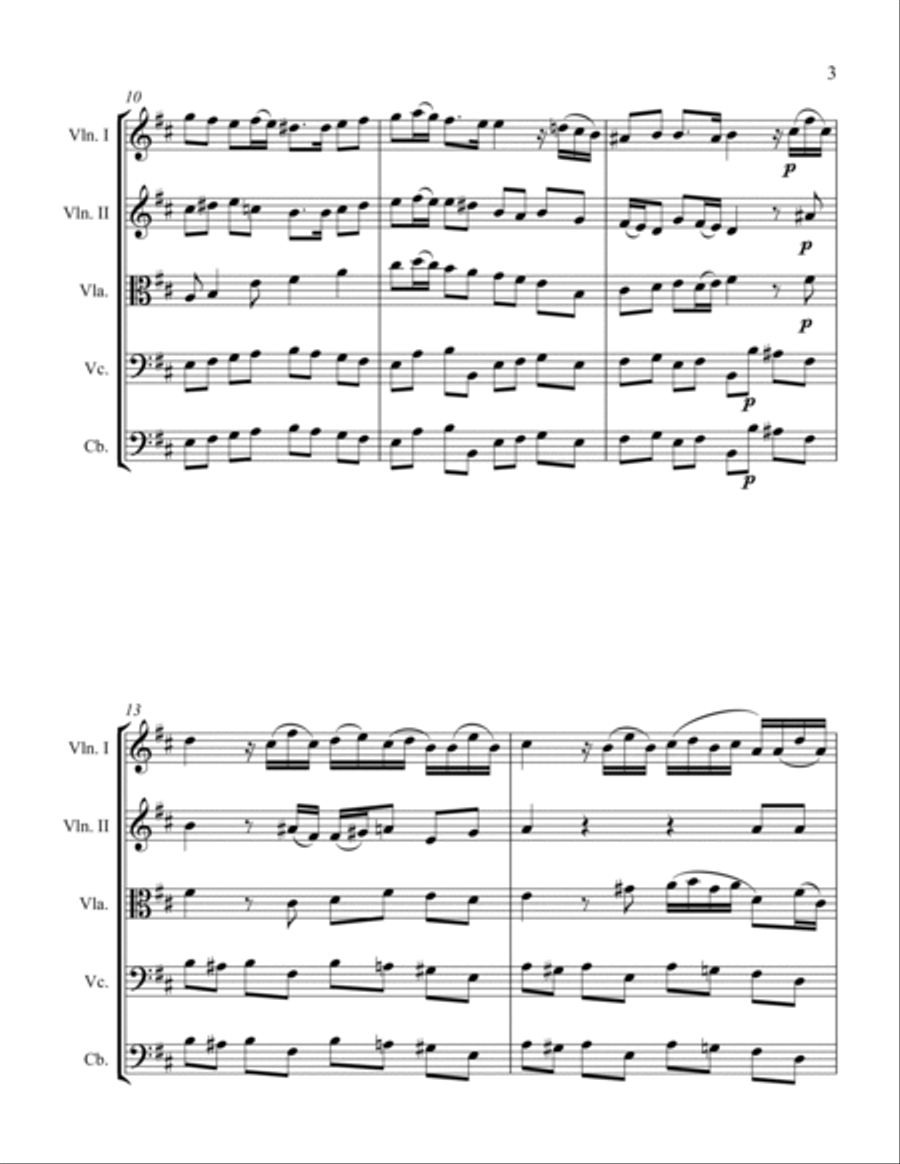 Aria Aria String Orchestra scores gallery preview page 3