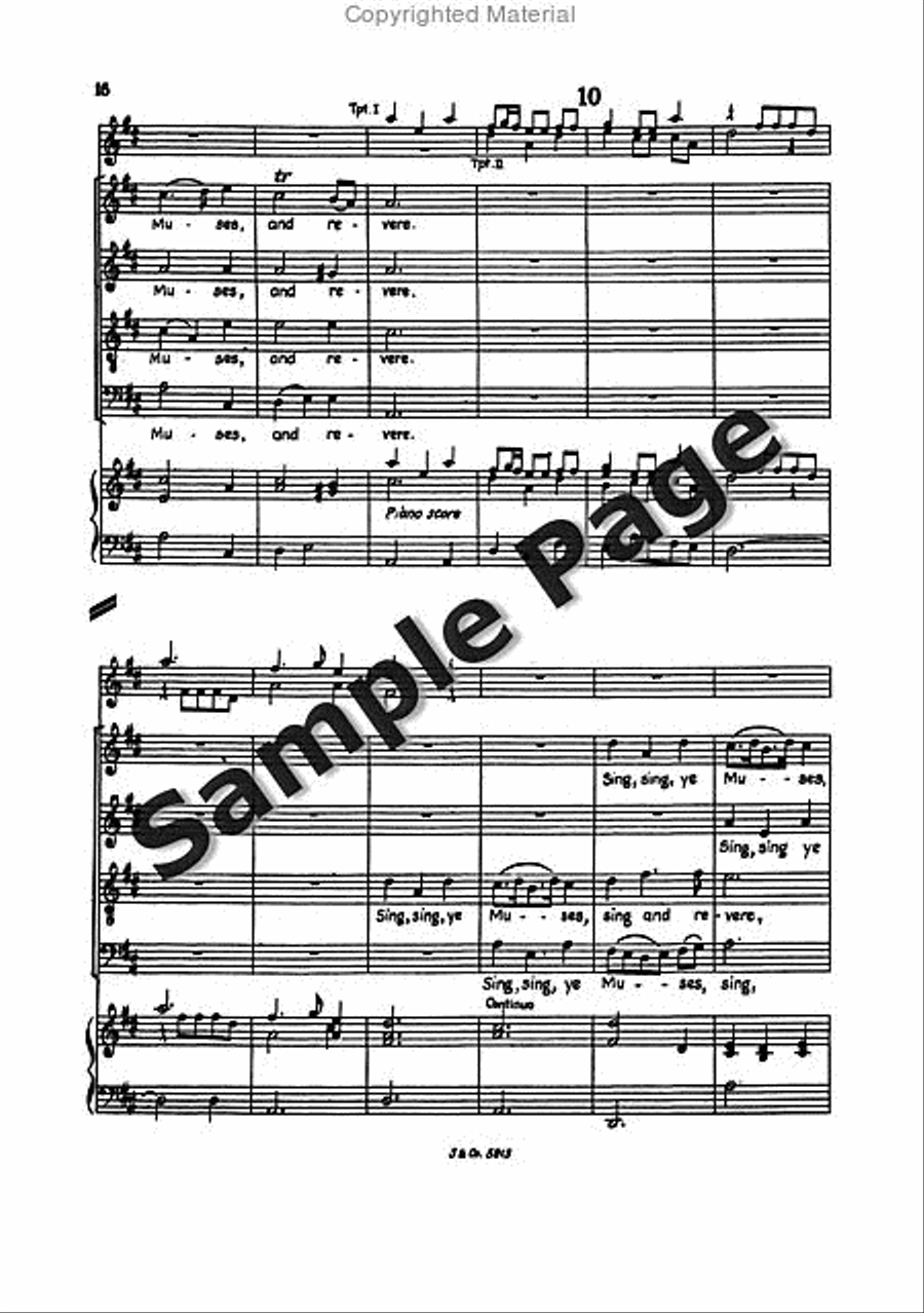 Blow Marriage Ode Full Score Mixed Choir scores gallery preview page 19