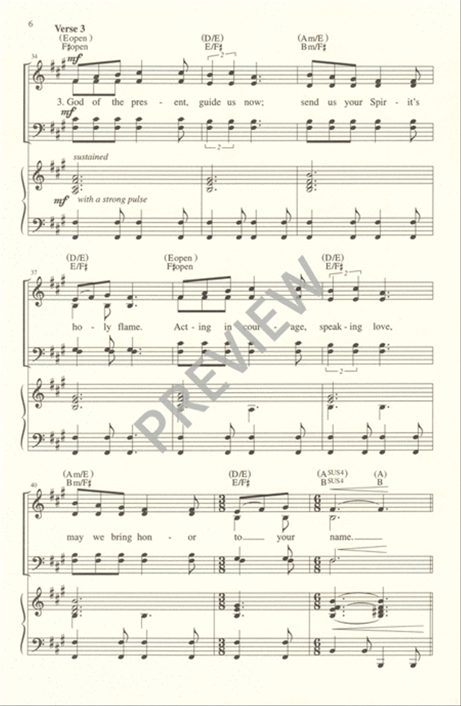 God of the Ages 4-Part scores gallery preview page 6