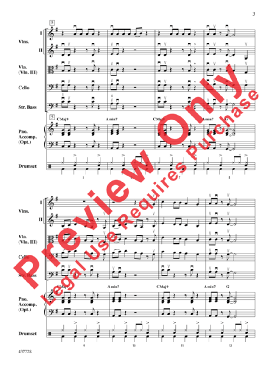 Birthday String Orchestra scores gallery preview page 4