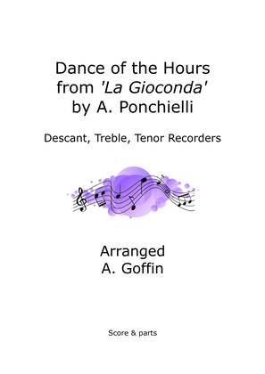 Dance of the Hours, recorder trio (descant, treble, tenor)