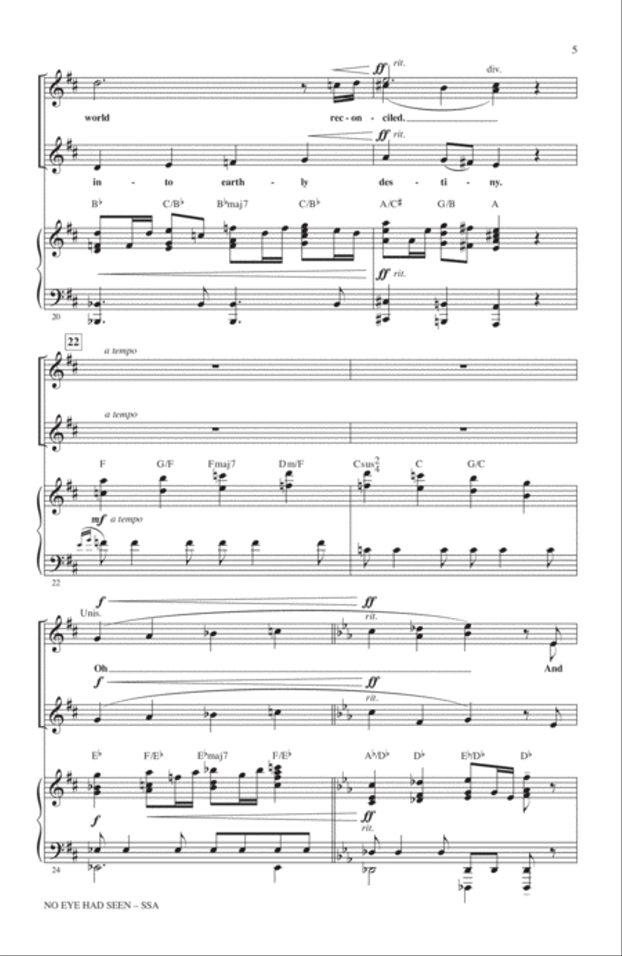 No Eye Had Seen No Eye Had Seen SSA scores gallery preview page 4