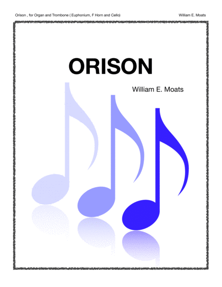 ORISON for Organ and solo instrument image number null