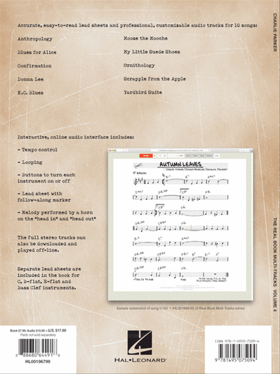 Charlie Parker Play-Along Piano scores gallery preview page 3