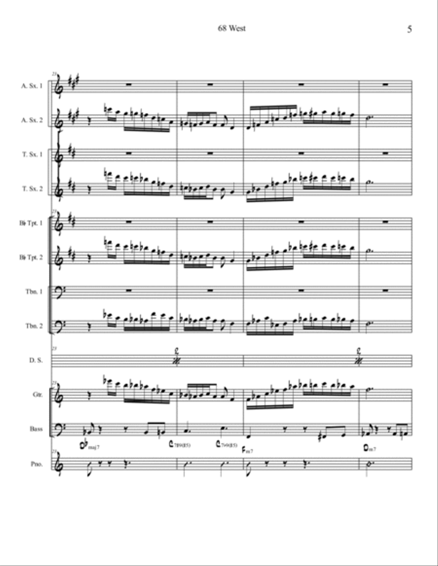 68 West 68 West Jazz Ensemble scores gallery preview page 6