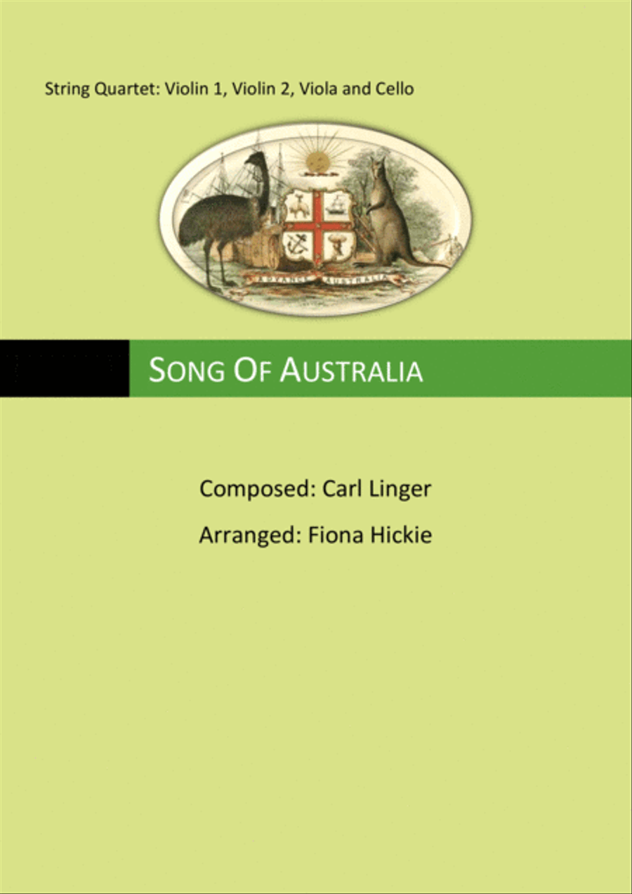 Song Of Australia String Quartet scores gallery preview page 1
