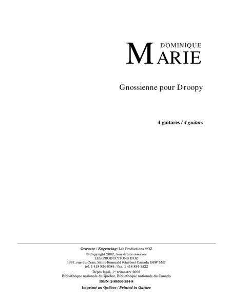 Gnossienne pour Droopy