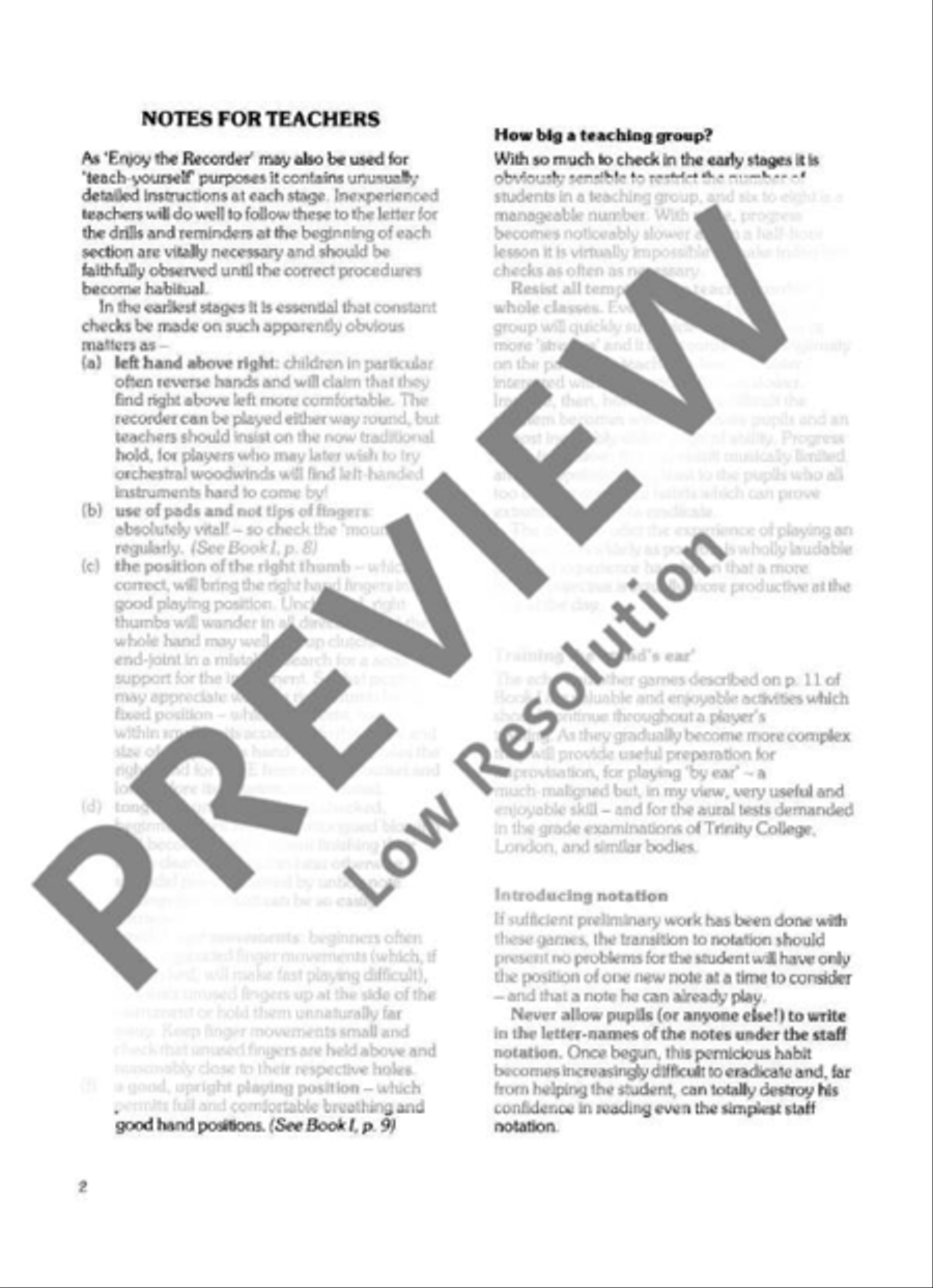 Enjoy the Recorder Soprano Recorder scores gallery preview page 3