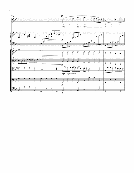 Ave Maria (attr. Caccini) - for strings, harp, and solo instrument or voice