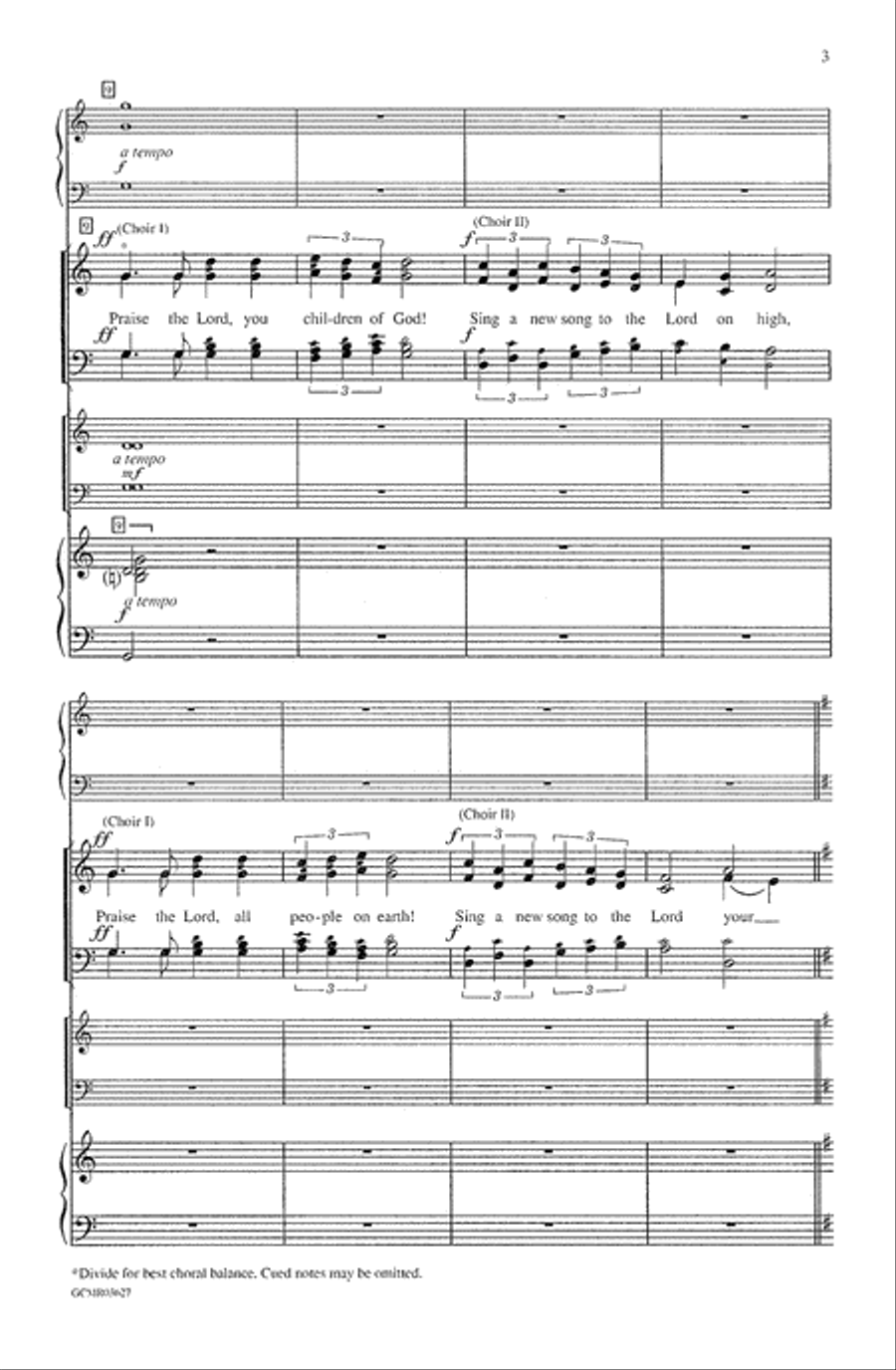 Come, Christians, Join to Sing 4-Part scores gallery preview page 3