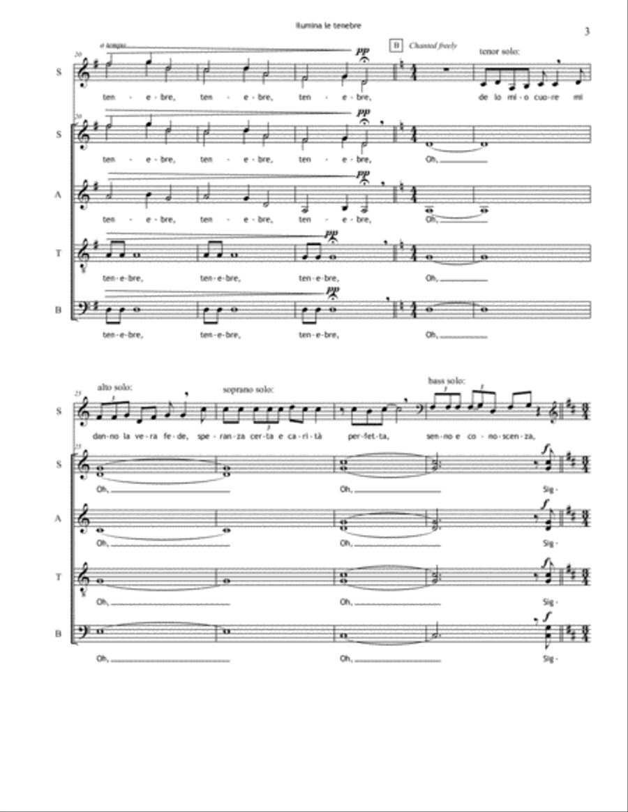 Illumine le tenebre Divisi scores gallery preview page 3