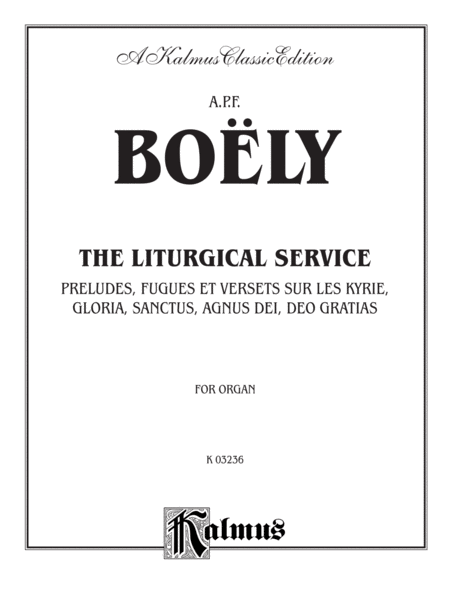 Liturgical Service, Volume 1