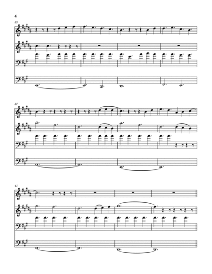 Shepherd Boy Brass Quartet scores gallery preview page 5