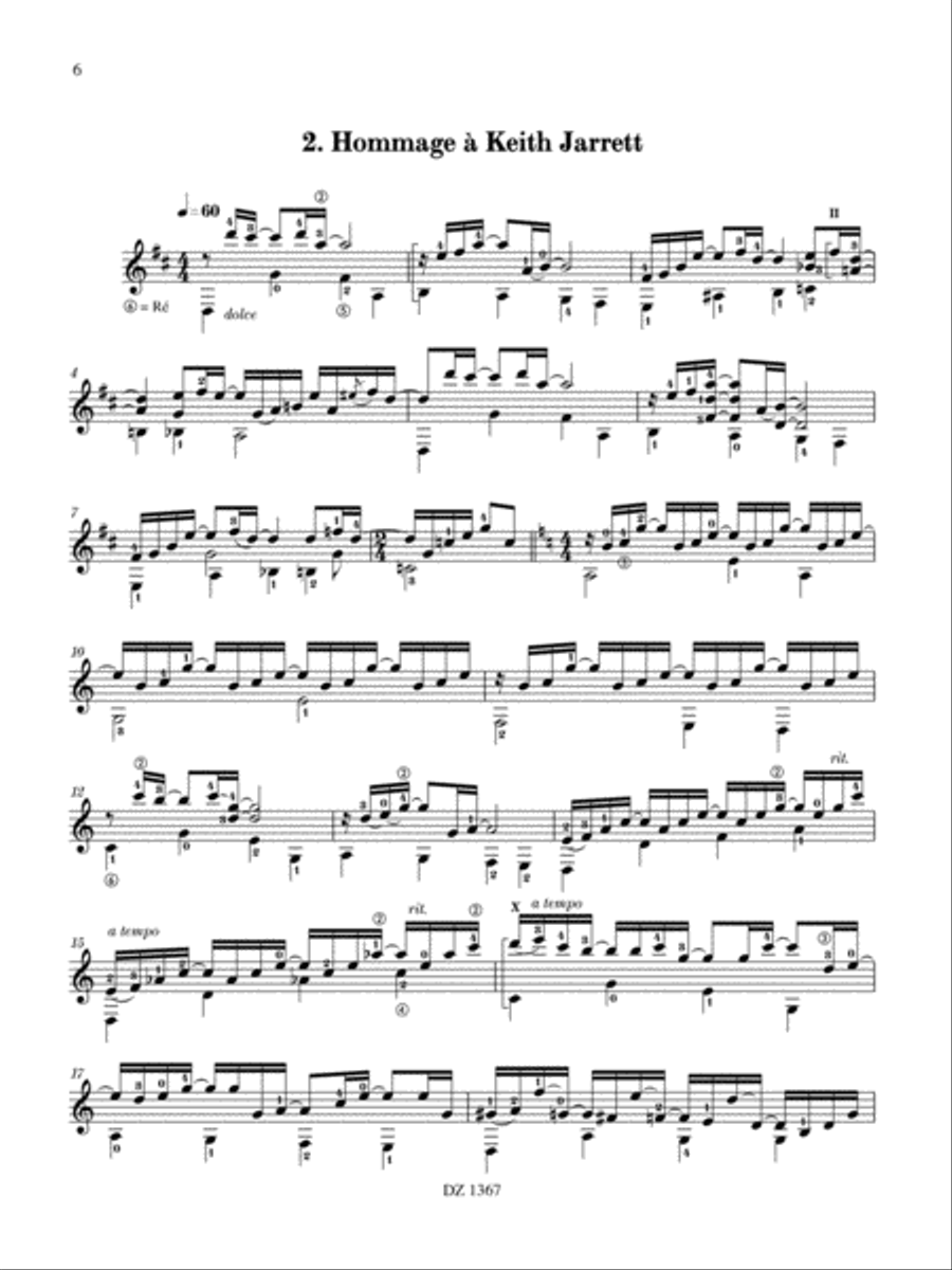 Album de vacances, vol. 7 / 6 Pièces virtuoses Classical Guitar scores gallery preview page 6