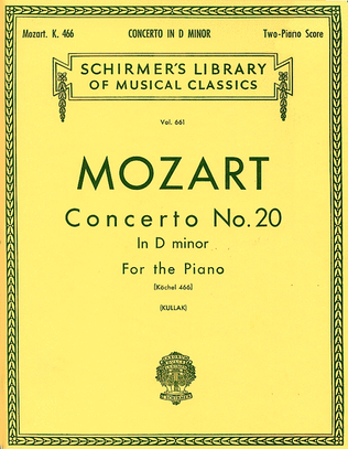 Book cover for Concerto No. 20 in D Minor, K.466