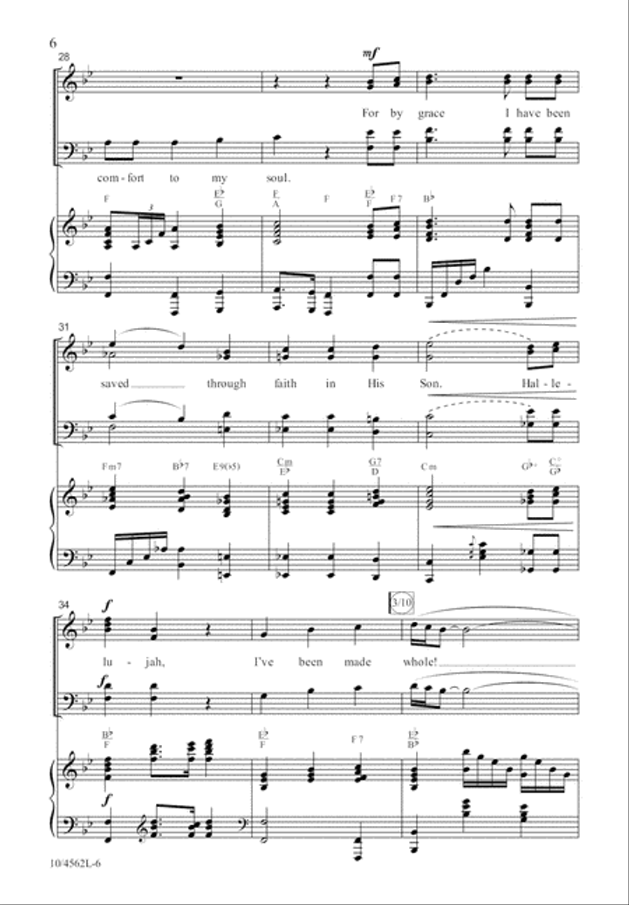 God’s Grace Is So Amazing 4-Part scores gallery preview page 7