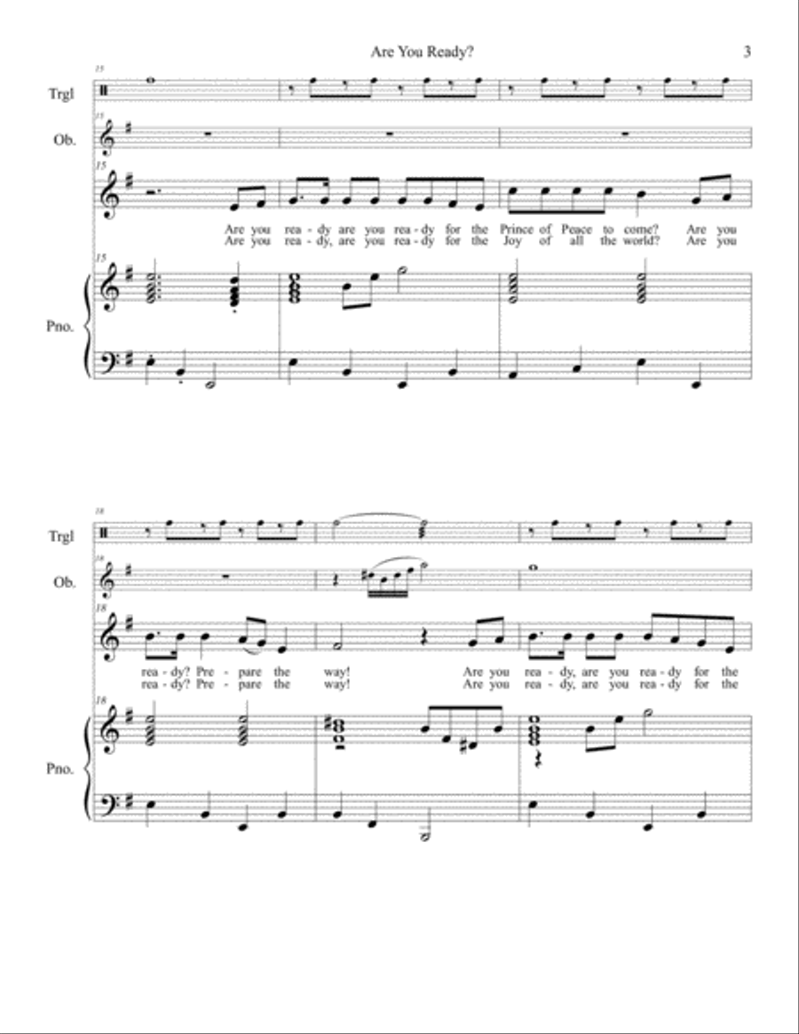 Are You Ready? Unison Choir scores gallery preview page 4