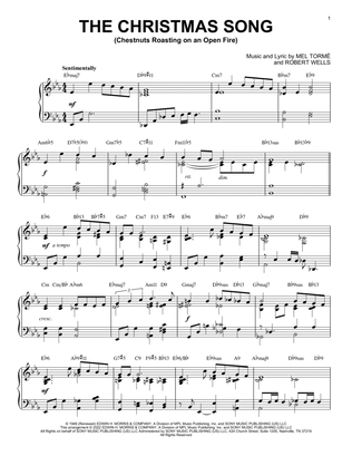 Book cover for The Christmas Song [Jazz version] (arr. Brent Edstrom)