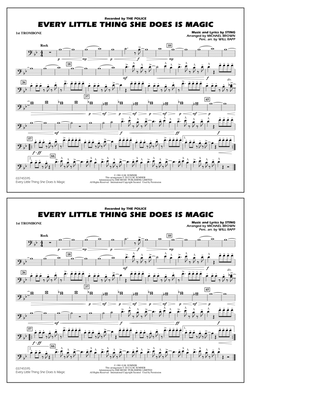 Book cover for Every Little Thing She Does Is Magic - 1st Trombone