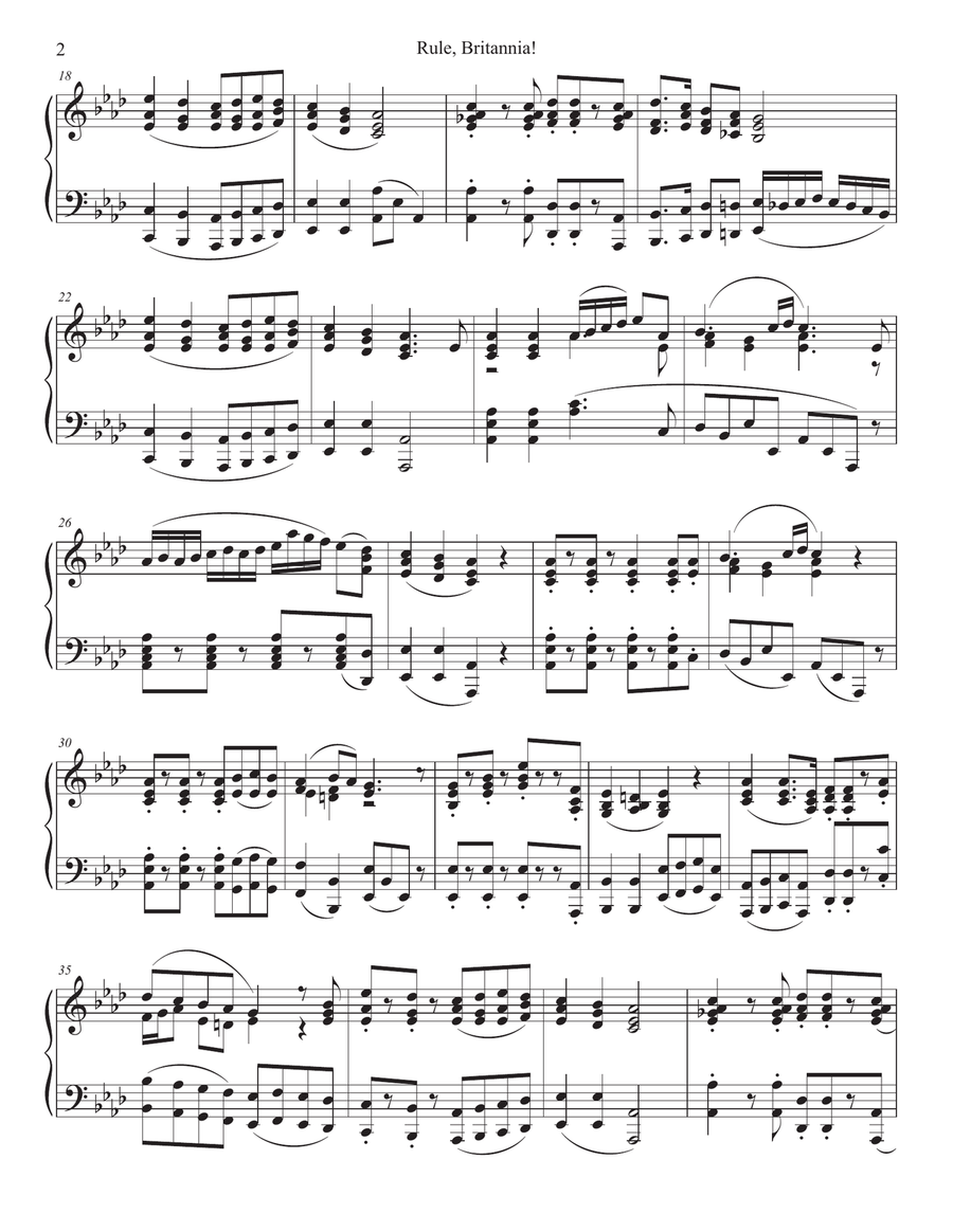 Rule, Britannia! (Duet for Soprano and Alto Saxophone) Woodwind Duet scores gallery preview page 6