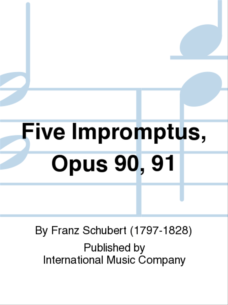 Five Impromptus, Opus 90, 91 Flute Solo scores gallery preview page 1