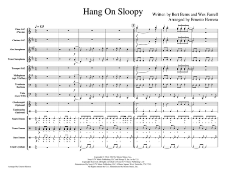 Hang On Sloopy for small marching bands image number null