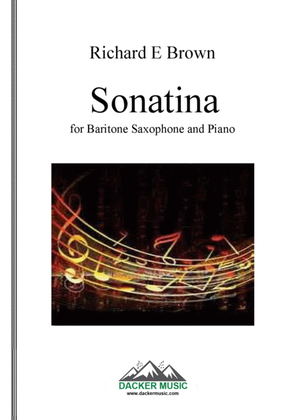 Book cover for Sonatina for Baritone Saxophone and Piano