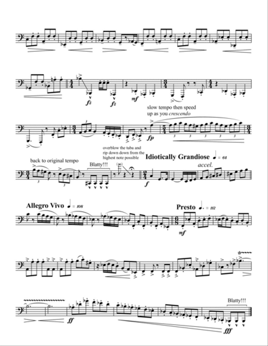 Tuba-bone-ium Suite Tuba scores gallery preview page 2