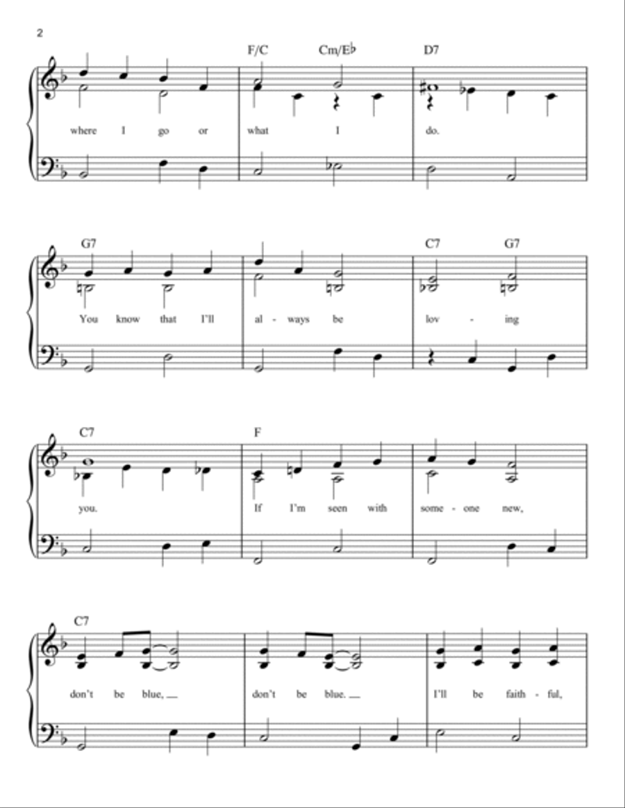 Loving You Loving You Easy Piano scores gallery preview page 2