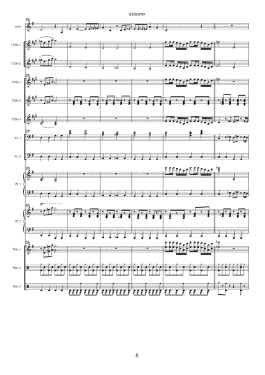 Saint Augustine In Hell Clarinet scores gallery preview page 6