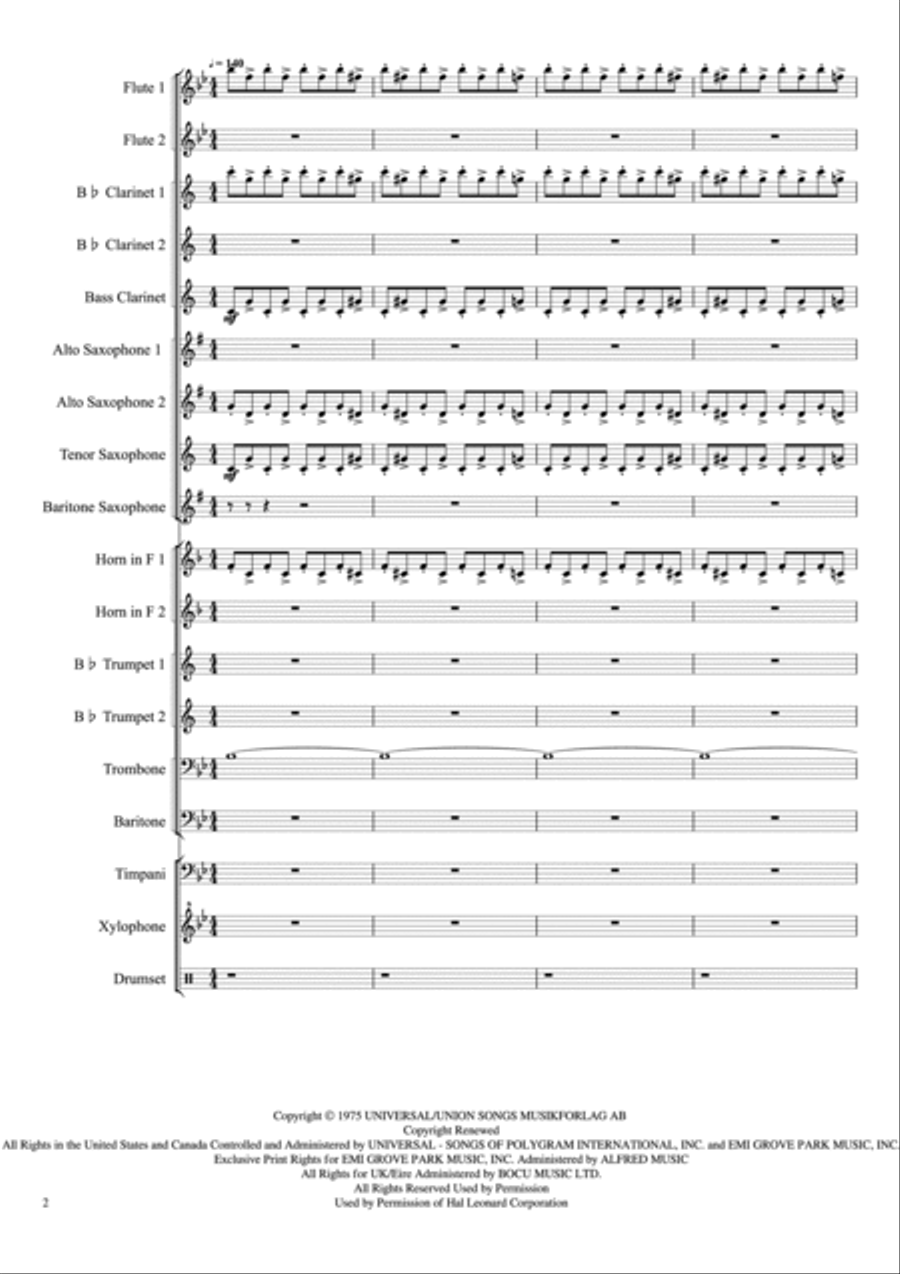 Mamma Mia Mamma Mia Large Ensemble scores gallery preview page 2