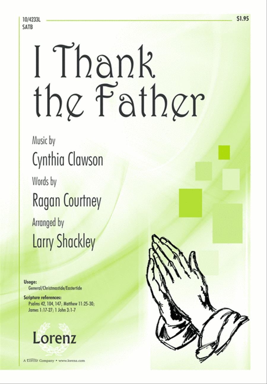 I Thank the Father I Thank the Father 4-Part scores gallery preview page 1