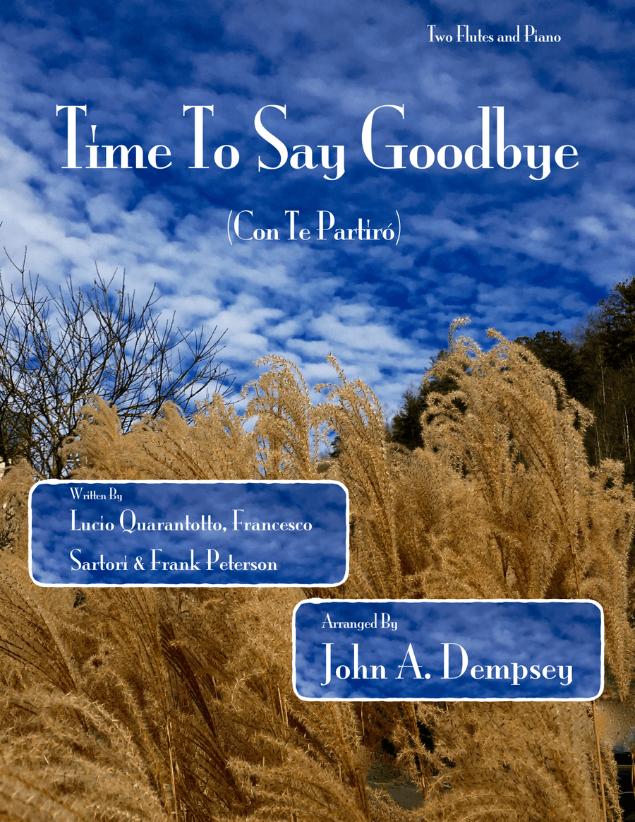 Time To Say Goodbye Woodwind Duet scores gallery preview page 1