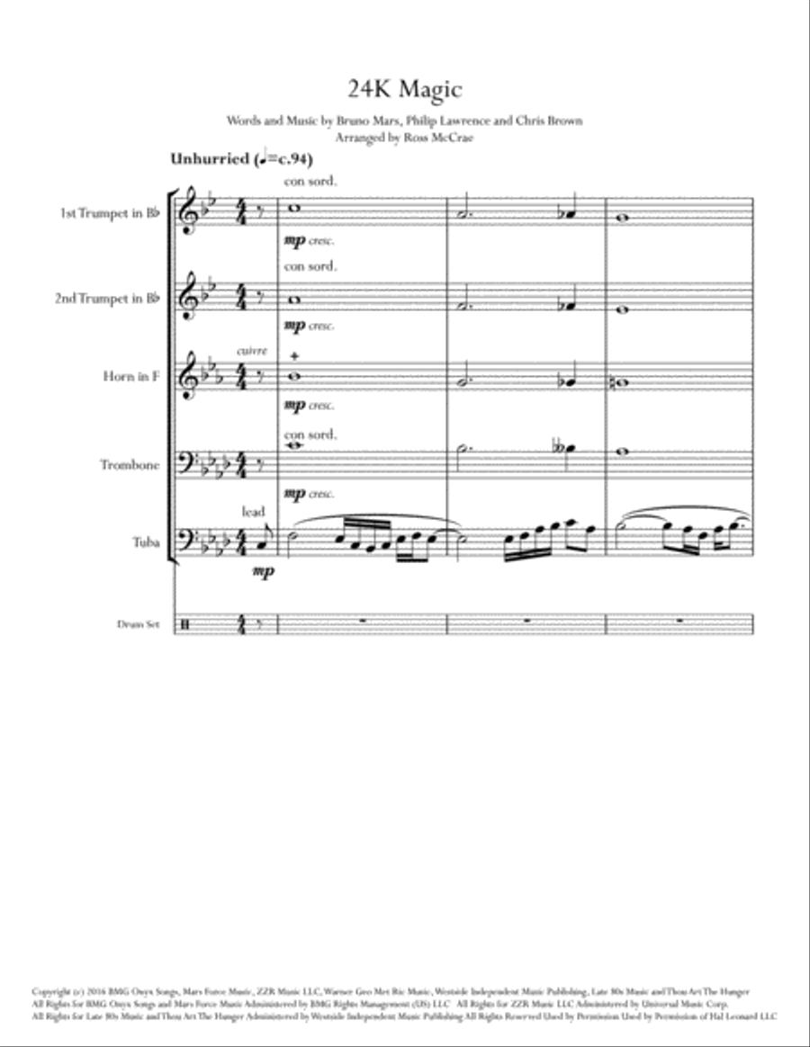 24K Magic 24K Magic Small Ensemble scores gallery preview page 2