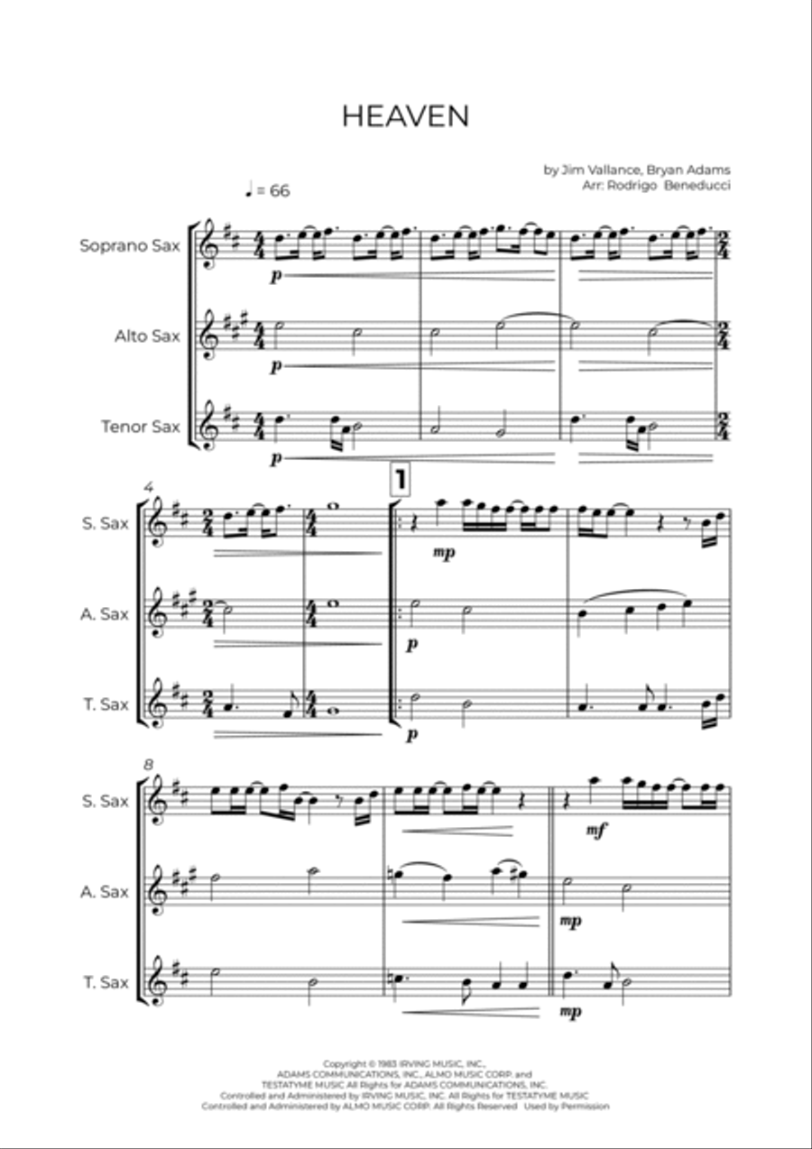 Heaven Woodwind Trio scores gallery preview page 2