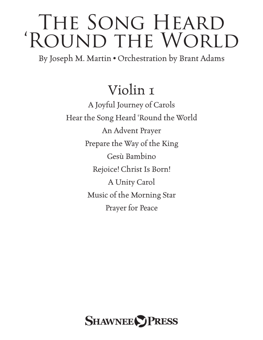 The Song Heard 'Round the World - Violin 1 Choir scores gallery preview page 1
