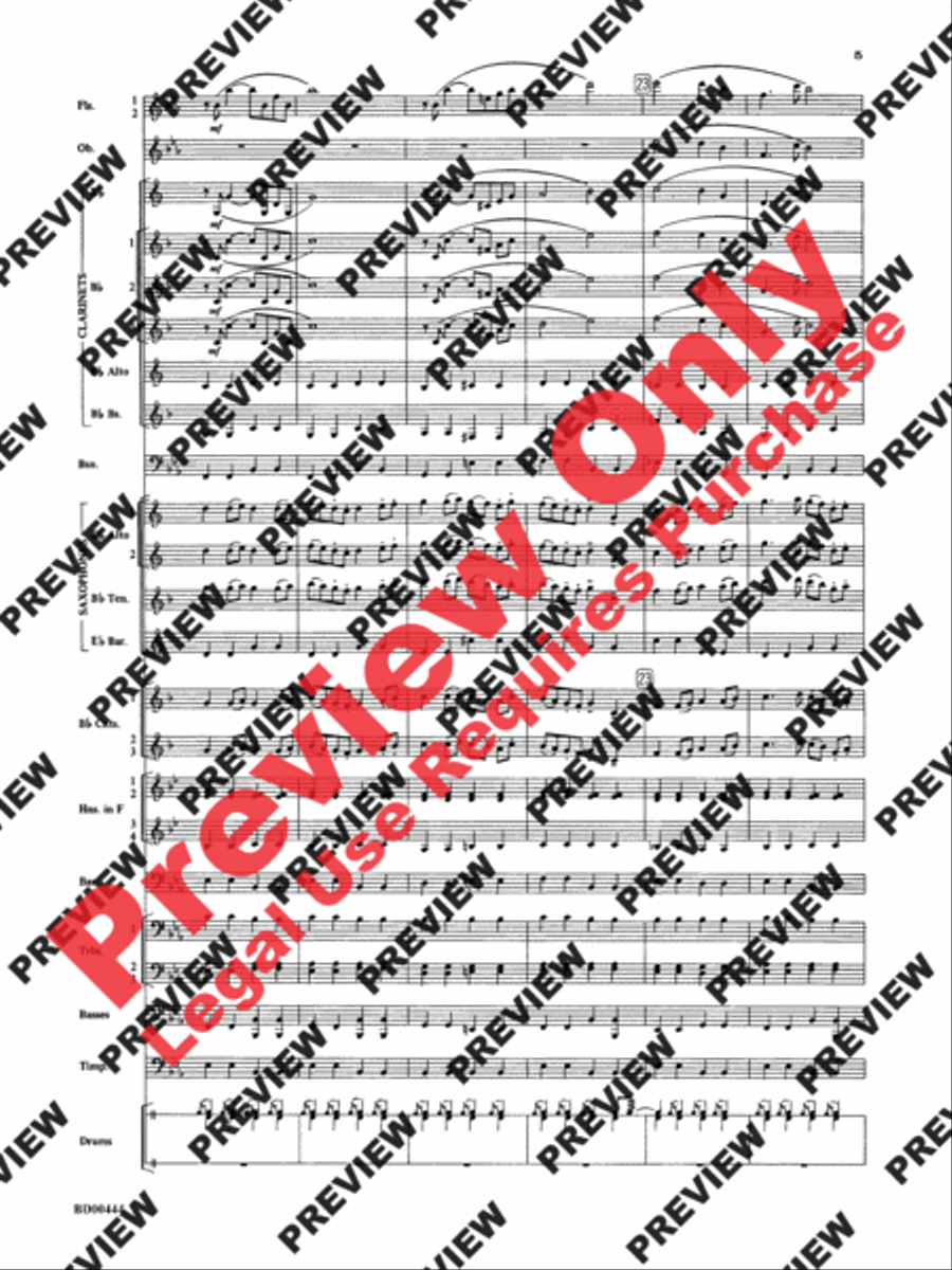 Lethbridge Overture Concert Band scores gallery preview page 6