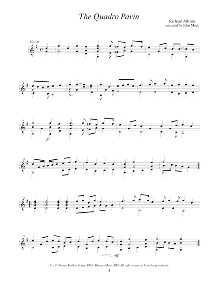 Cantabile Classical Guitar scores gallery preview page 4