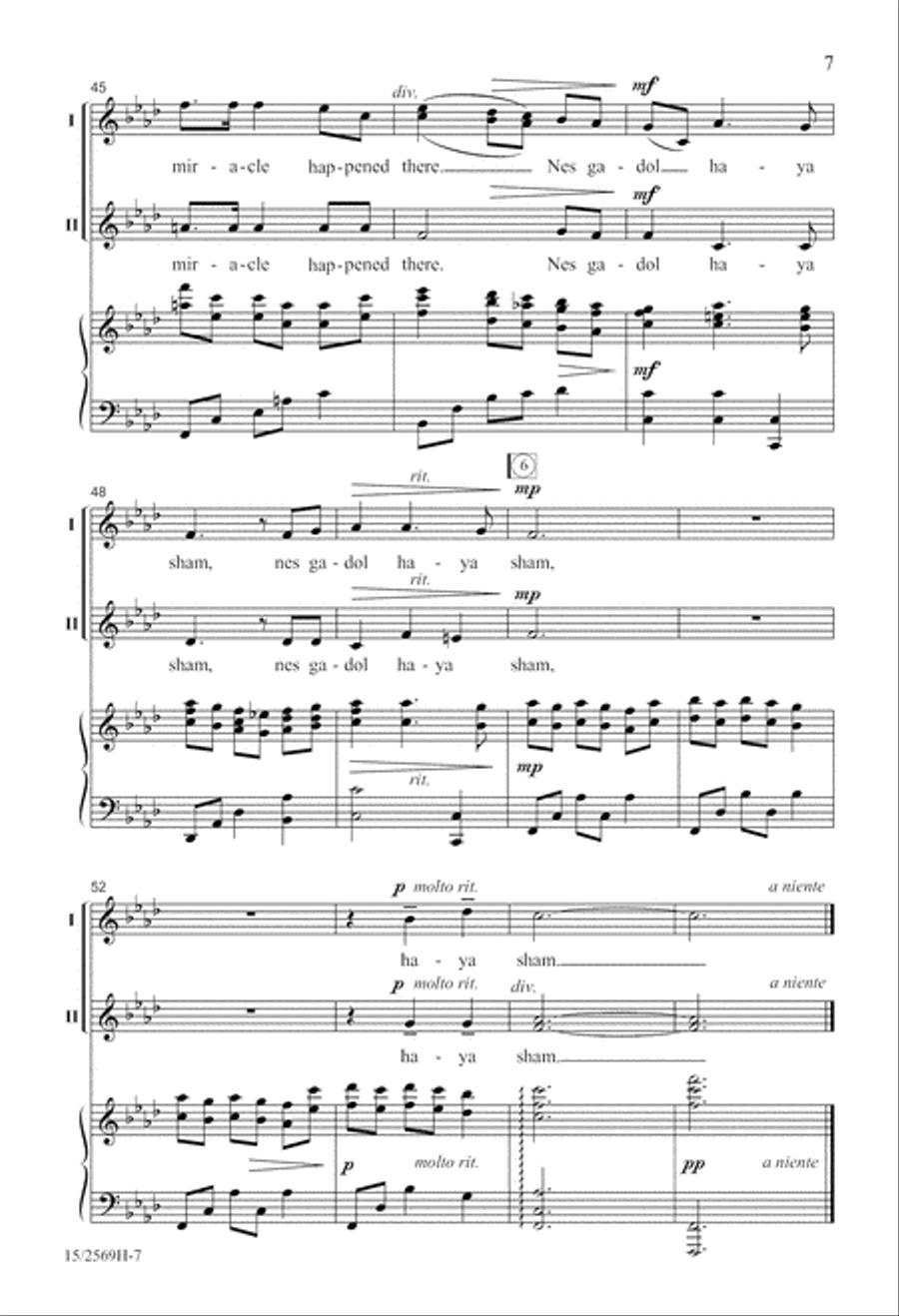 A Hanukkah Remembrance 2-Part scores gallery preview page 8