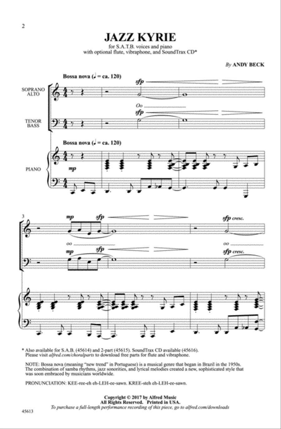 Jazz Kyrie Jazz Kyrie Choir scores gallery preview page 1