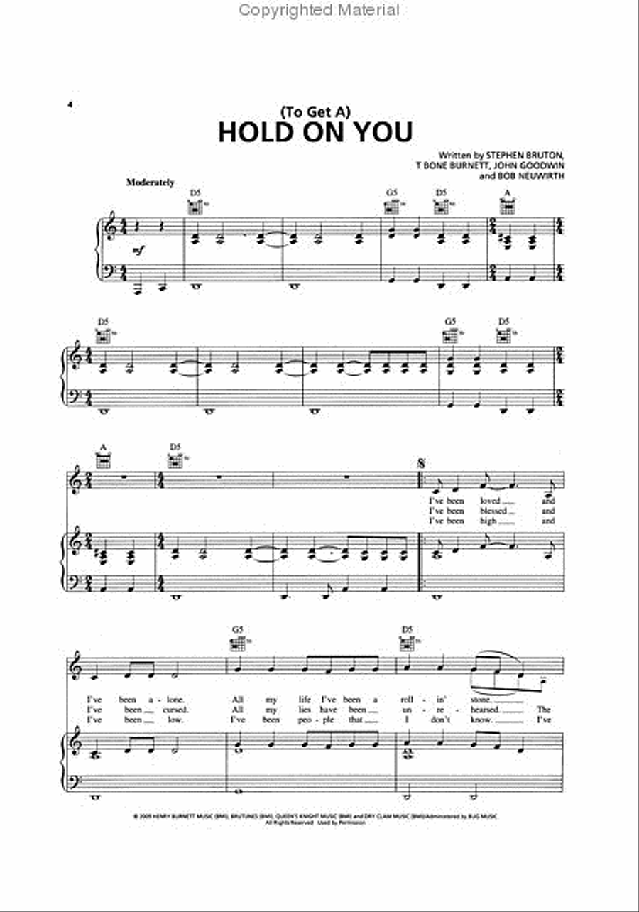 Crazy Heart Crazy Heart Piano, Vocal, Guitar scores gallery preview page 2
