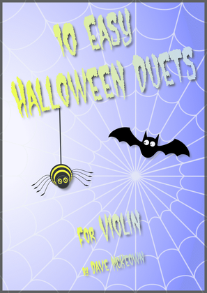 Book cover for 10 Easy Halloween Duets for Violin