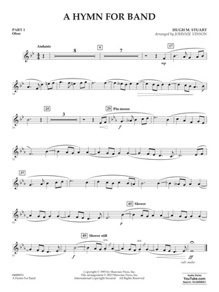 A Hymn for Band (arr. Johnnie Stuart) - Pt.1 - Oboe