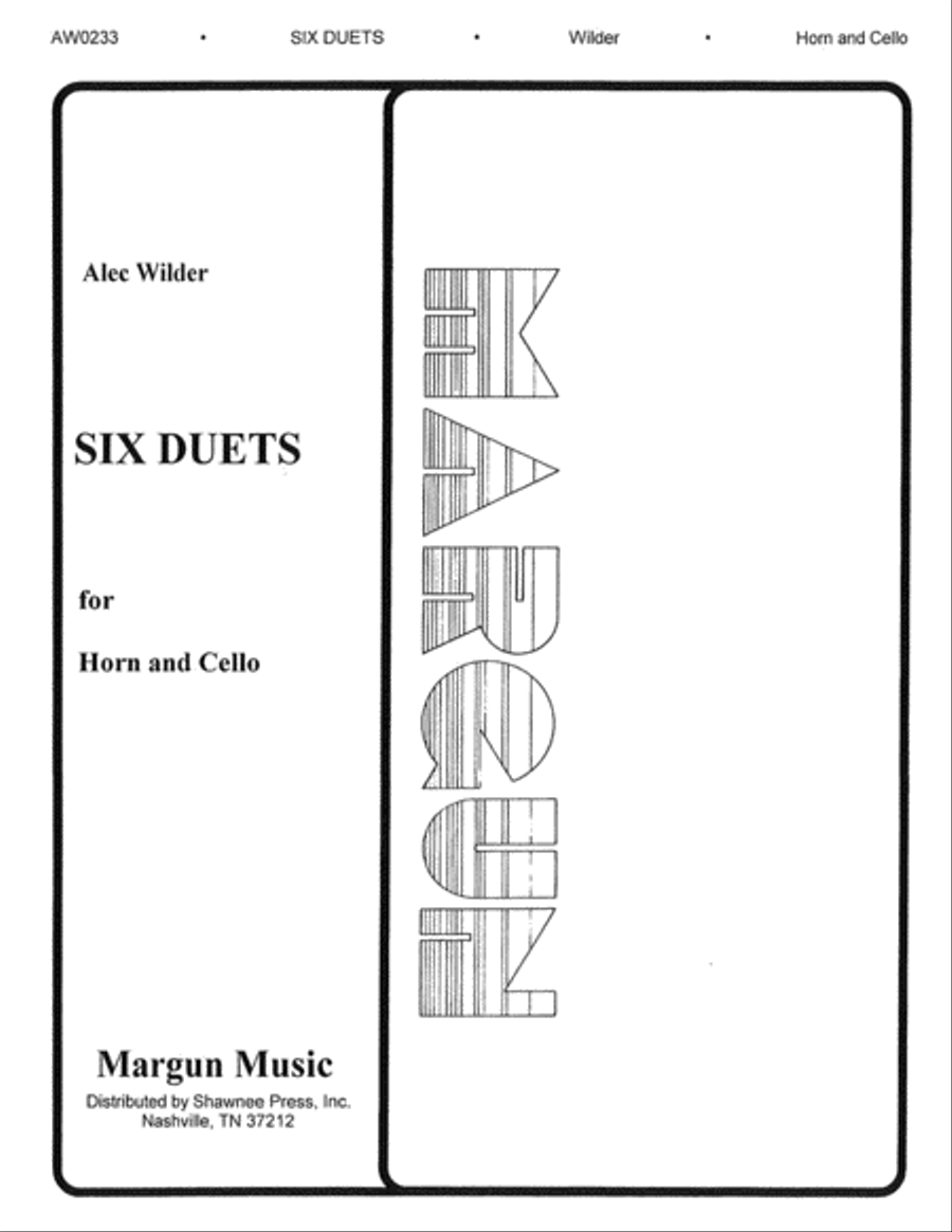 6 Duets for Horn and Cello Horn scores gallery preview page 1