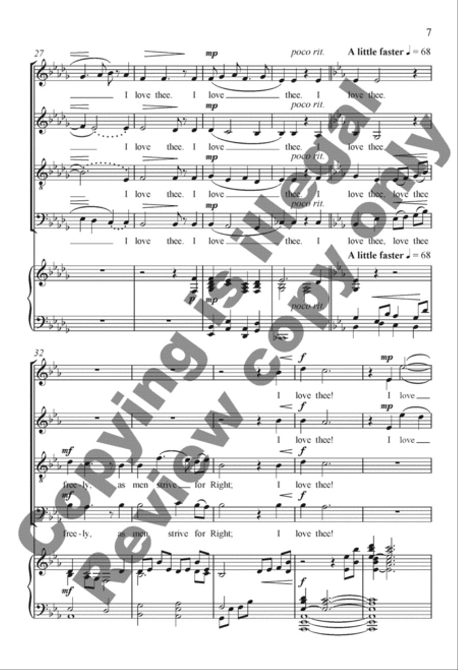 How Do I Love Thee? How Do I Love Thee? 4-Part scores gallery preview page 6